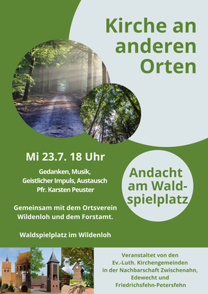 Andacht im Wald